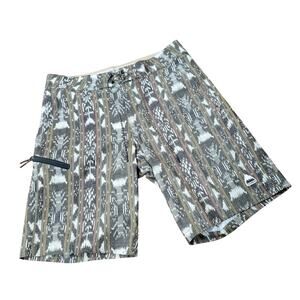 Burton Moxie Board Shorts Lace Up Zip Fly Zip Pocket Lightweight Reg Fit Size 30